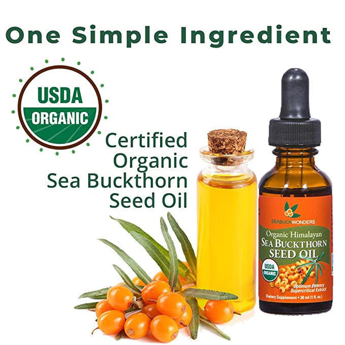 Sea Buckthorn Seed Oil Dropper Organic